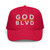 GOD BLVD - Where Victory is Certain - Red Foam Trucker Hat - White/Gold