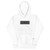 GOD BLVD - Mid Black Embroidered Sign - White Premium Hoodie 