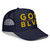 GOD BLVD - Where Victory is Certain - Navy Foam Trucker Hat - Gold/Old Gold