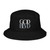 GOD BLVD - Secondary Logo - Black Organic Bucket Hat