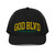 GOD BLVD - Worldwide - Black Trucker Cap - Gold/Green
