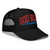 GOD BLVD - Worldwide - Black Foam Trucker Hat - Red/Aqua Blue