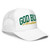 GOD BLVD - Worldwide - White Foam Trucker Hat - Green/Gold