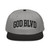 GOD BLVD - Worldwide - Black Gray Snapback Hat - Black/White