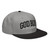 GOD BLVD - Worldwide - Black Gray Snapback Hat - Black/White