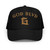 GOD BLVD - Arched G - Black Foam Trucker Hat - Old Gold Embroidered