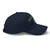 GOD BLVD - Arched G - Navy Dad Hat - Kiwi Green Embroidered