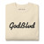 GOD BLVD - Bone Sweatshirt - Cursive - Black Embroidered 