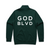 GOD BLVD - OG Logo - Pine Green Half Zip Crew (Front/Back White Print) GOD BLVD - OG Logo - Pine Green Half Zip Crew (Front/Back White Print)