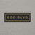 GOD BLVD - Black/Old Gold Embroidered Sign - Carbon Grey Premium Sweatshirt