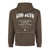 GOD BLVD - All Capital - Glory of God - Brown Heavy Hooded Pullover - White Print