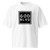 GOD BLVD - White Oversized Heavyweight Tee - OG Logo Sign (White Print)