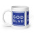 GOD BLVD - Blue OG Logo Sign - 20 oz White Glossy Mug GOD BLVD - Blue OG Logo Sign - 20 oz White Glossy Mug