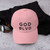 GOD BLVD - Classic Pink Strapback Dad Hat (Black Stitch)