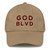 GOD BLVD - Classic Khaki Strapback Dad Hat (Maroon Stitch) GOD BLVD - Classic Khaki Strapback Dad Hat (Maroon Stitch)