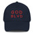 GOD BLVD - Classic Navy Strapback Dad Hat (Red Stitch) GOD BLVD - Classic Navy Strapback Dad Hat (Red Stitch)