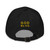 GOD BLVD - Classic Black Strapback Dad Hat (Gold Stitch)