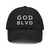 GOD BLVD - Black Distressed Dad Hat (White Stitch) GOD BLVD - Black Distressed Dad Hat (White Stitch)
