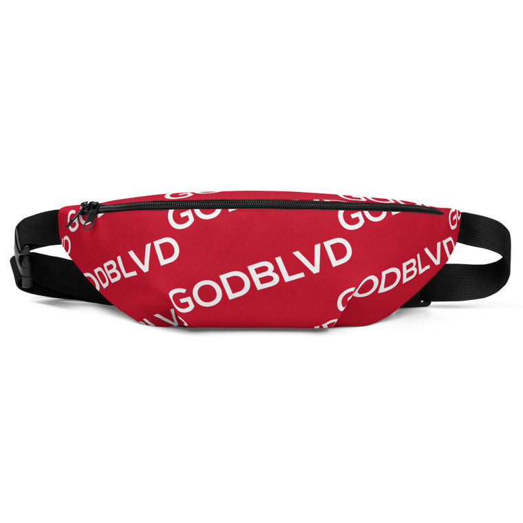 GOD BLVD - Red Shoulder Bag / Fanny Pack