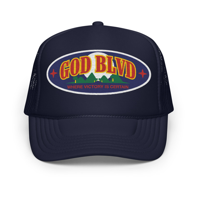 GOD BLVD - OVAL Where Victory is Certain P9 - Navy Trucker