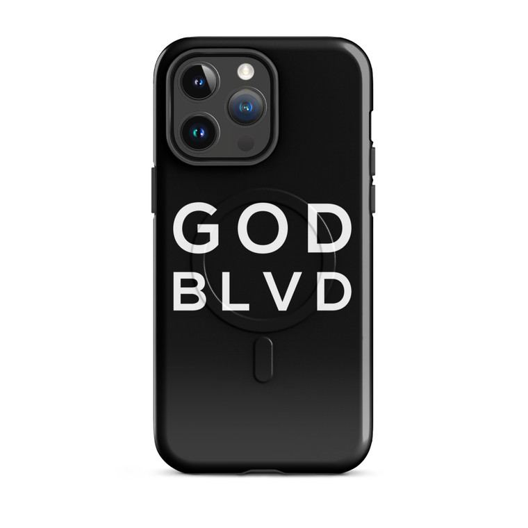 GOD BLVD - OG Logo - Black/White MagSafe® tough case for iPhone®