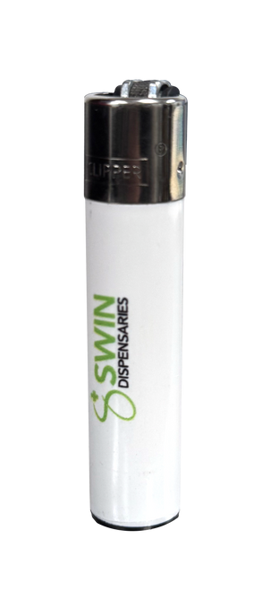 Swin Lighter - White, Merch, Swin Dispensaries