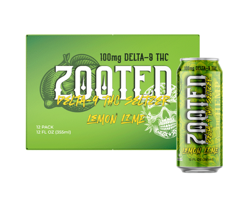 100mg 12pk Zooted Delta-9 THC Seltzer - Lemon Lime, The Hemp Doctor, Drinks, Edibles, Swin Dispensaries