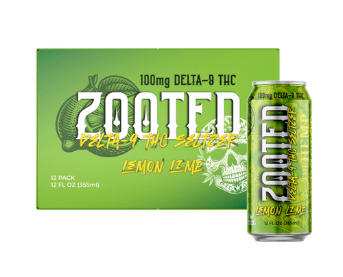 100mg 12pk Zooted Delta-9 THC Seltzer - Lemon Lime, The Hemp Doctor, Drinks, Edibles, Swin Farms
