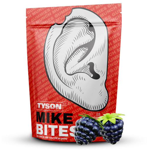 10mg Delta-9 THC Mike Bites - 200mg pk, Tyson 2.0, Edibles, Swin Dispensaires