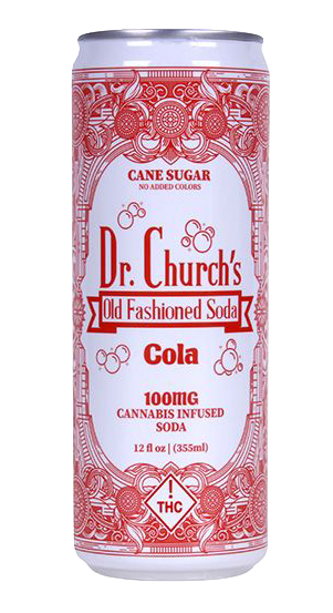 100mg Delta-9 THC Soda - Single - Cola, Dr. Church's, Edibles, Drinks, Swin Dispensaries