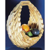 Completed  Scrap Basket in pine holding various fruits.