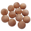 A group of 1 1/4" wood balls.
