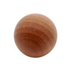 A wood ball 1 1/2" in diameter.