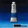 A view of the Prussian Blue Paint faded with different thinning mixtures making the paint dark to light.