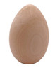 A basswood large egg standing on end.