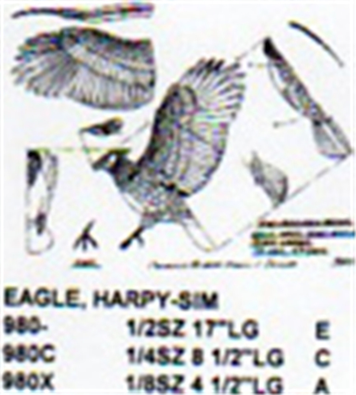 Harpy Eagle Flying-Landing 1/4 Size