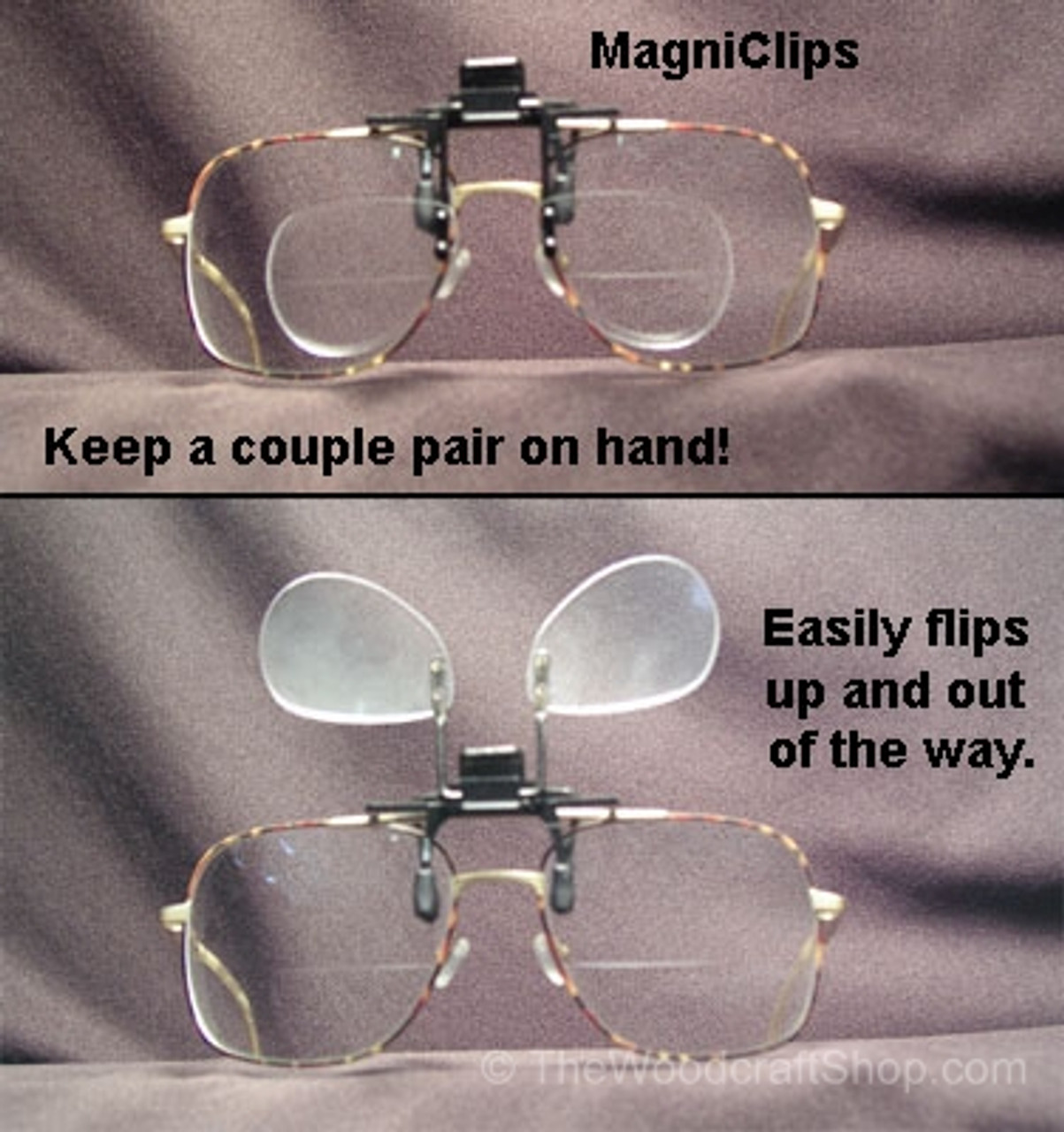 Clip On Magnifying Glasses, Flip Up Magnifiers