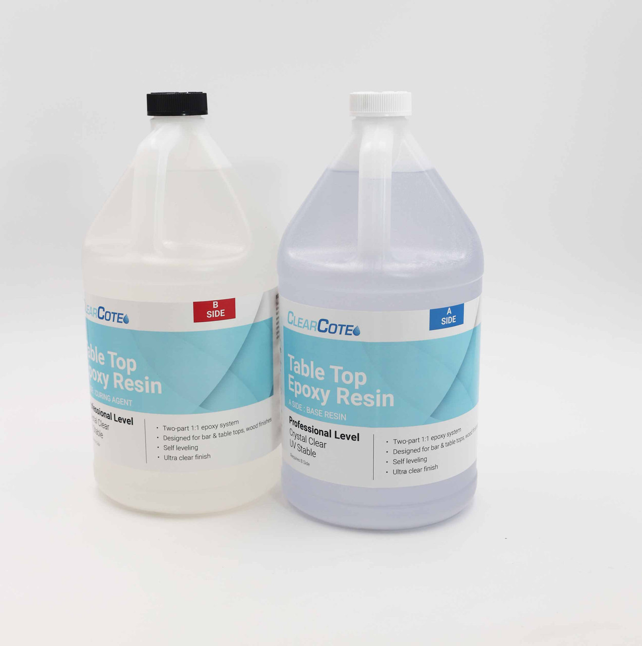Clear epoxy Resin Coating high Gloss Finish UV Stable - 1 Gallon kit