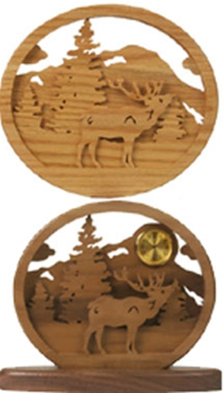 High-Quality Versatile Wood Burning Stencils - Forest Mountain Tree Deer  Head