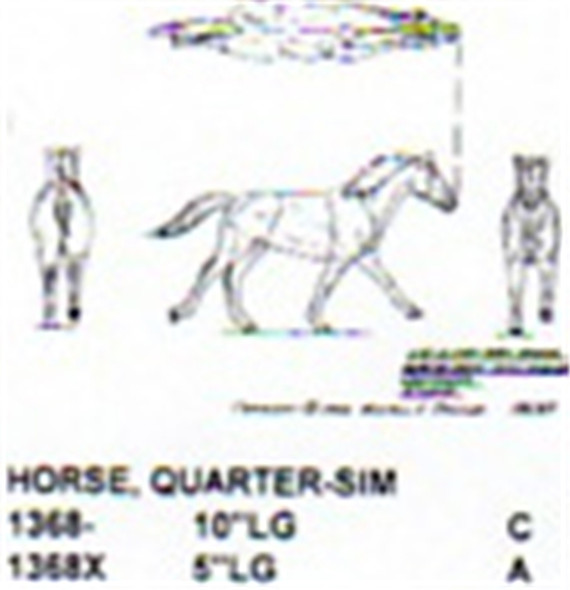 Quarter Horse Cantering 5" Long