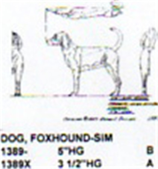 Foxhound Standing 5" High