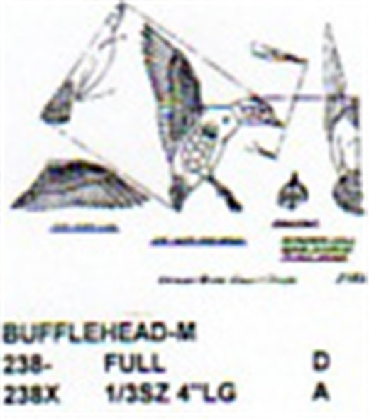 Bufflehead Male Flying/Landing Carving Pattern