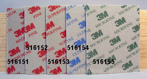 3M Sanding Sponge 5Pk Micro Fine (1200-1500 Grit) 4 1/2 X 5 1/2