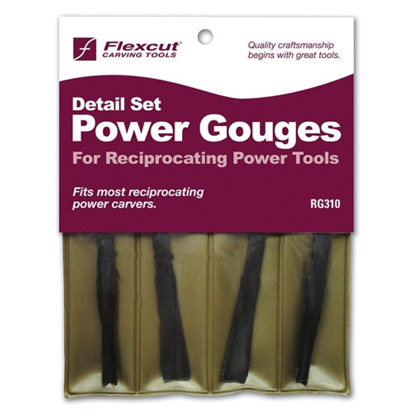 This is the Flexcut Detailing Power Gouge Set of blades in the original packaging.