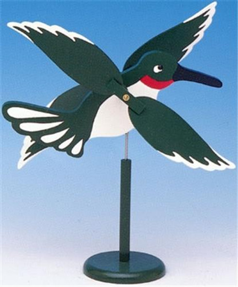 This is what the finished whirligig looks like when using the Hummingbird Whirligig DIY Kit