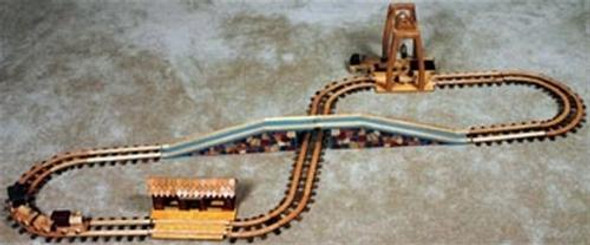 This is how your finished toy will look when using our  Train Set Toy Woodworking Plan