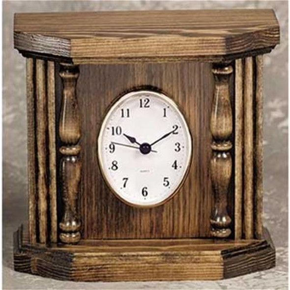 This is how your finished clock will look when using our
Caroler Clock Woodworking Plan
