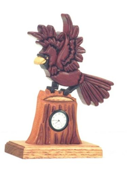 This is how your finished clock will look when using our
Cardinal Clock Woodworking Plan.