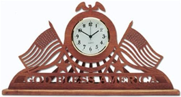 Wildwood Designs God Bless America Clock Plan