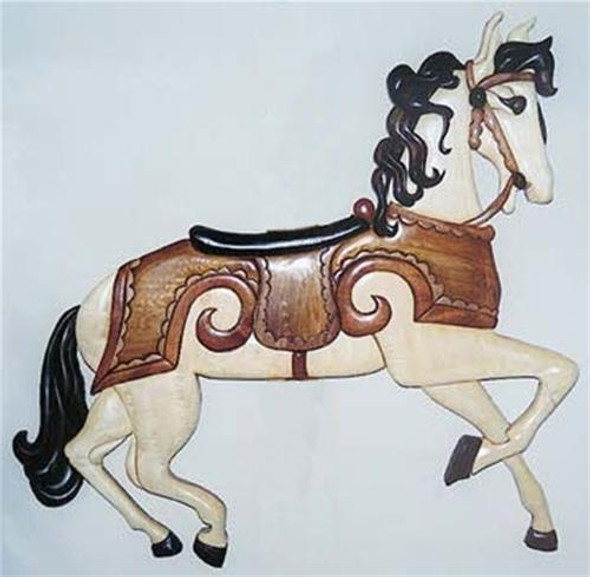 Cherry Tree Toys Carousel Horse Intarsia Plan